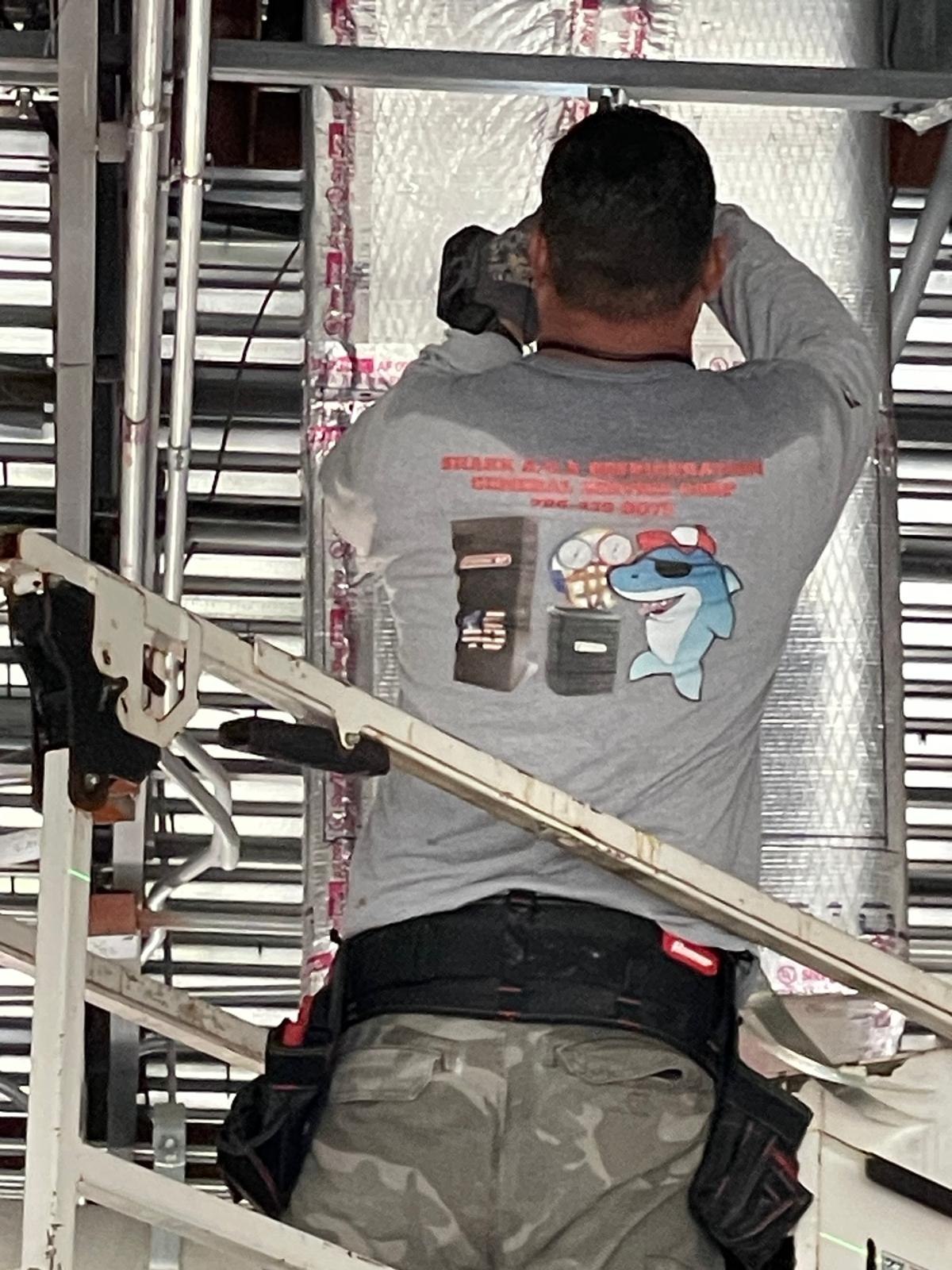 Ductwork installation & sealing Shark A/C & Refrigeration