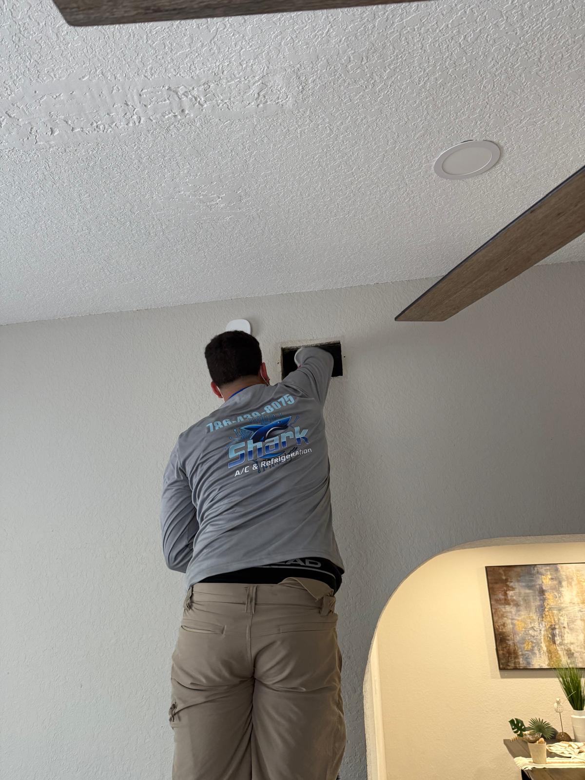 Duct cleaning and sanitization Shark A/C & Refrigeration