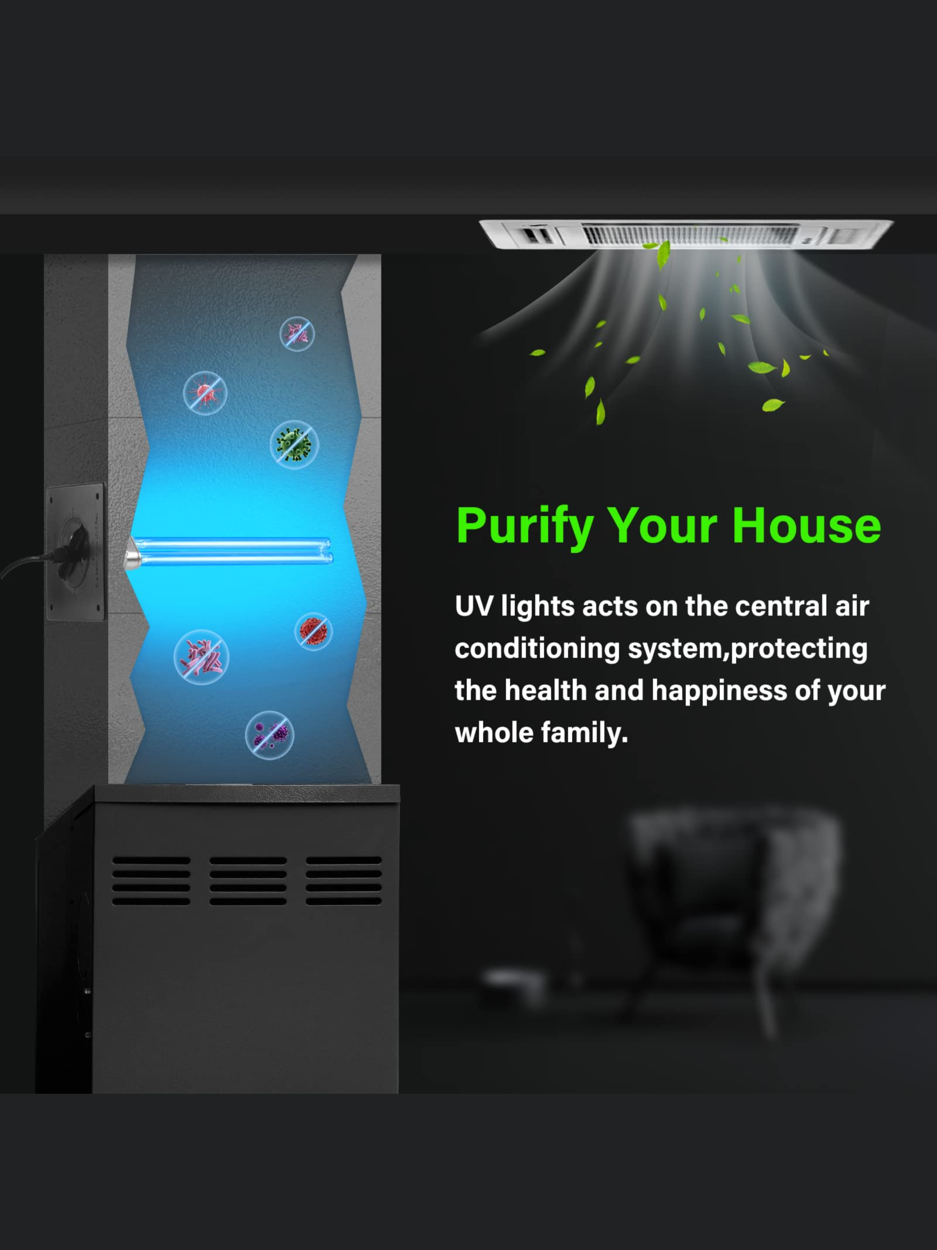 UV light air purifier installation Shark A/C & Refrigeration